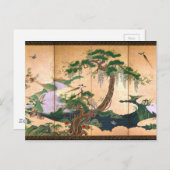 Kano Eino Birds and Flowers of Spring and Summer Briefkaart (Voorkant / Achterkant)