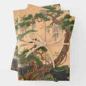 Kano Eino Birds and Flowers of Spring and Summer W Inpakpapier Vel (In situ)