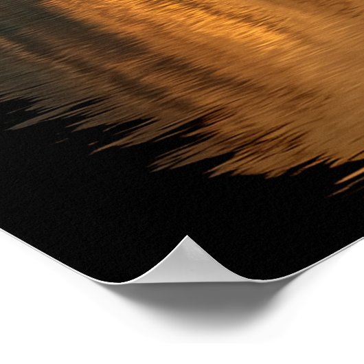 Kano en halve maan op een meer poster (Hoek)