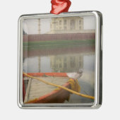 Kano in water met Taj Mahal, Agra, India Metalen Ornament (Links)