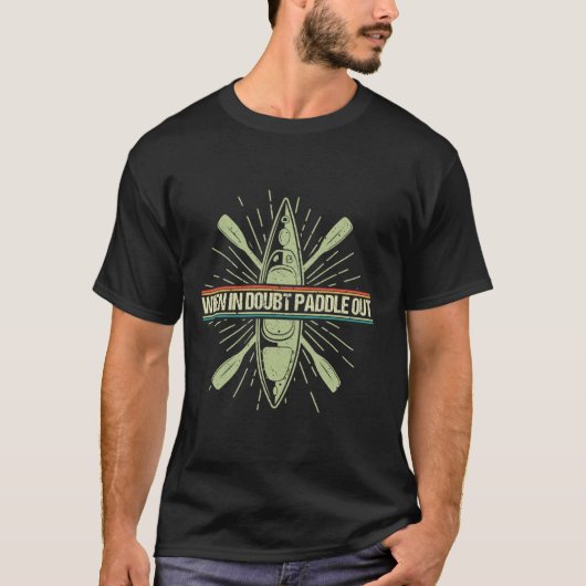 Kano Kayak Gear Paddling Water T-shirt (Voorkant)