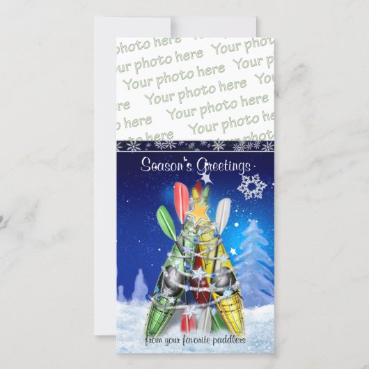 Kano Kerstboom Feestdagenkaart (Voorkant)