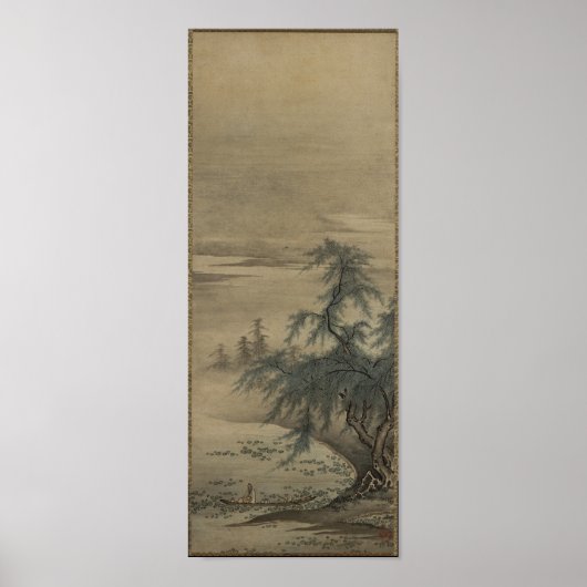 Kano Masanobu - Waardevolle Lotuses Poster (Voorkant)