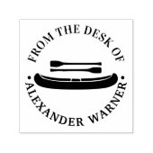 Kano met riemen “van het bureau van” Briefpapier Zelfinktende Stempel (Design)