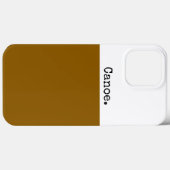 KANO Modern Gouden Bruin Wit Kleurenblok Case-Mate iPhone Case (Achterkant (horizontaal))
