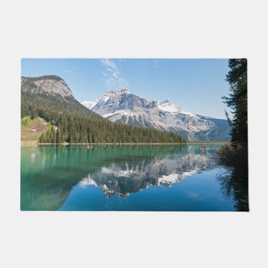 Kano op beroemde Emerald Lake - Yoho NP, Canada Deurmat (Voorkant)