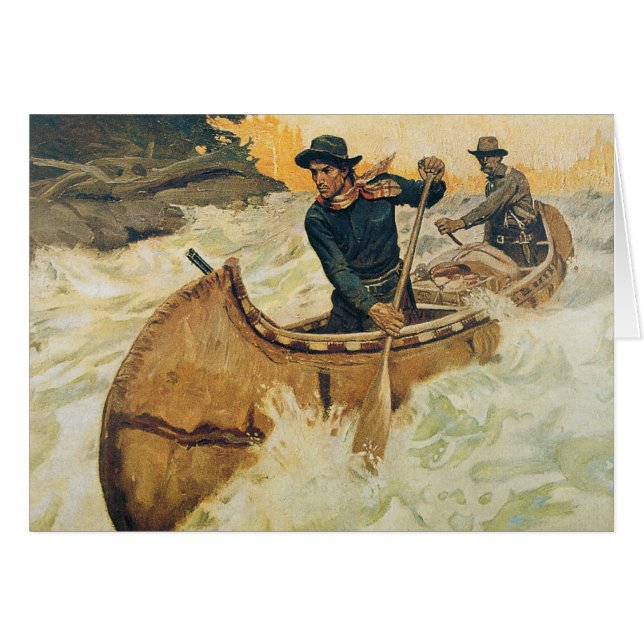 Kano op de Rapids (Voorkant Horizontaal)