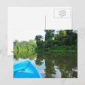 Kano op de rivier de Tortuguero, Costa Rica Briefkaart (Voorkant / Achterkant)