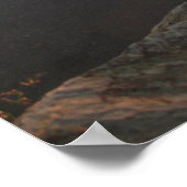 kano op een kristalhelder meer - Gepersonaliseerd Poster (Hoek)