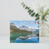 Kano op het beroemde Emerald Lake - Yoho NP, Canad Briefkaart (Staand voorkant)