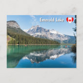 Kano op het beroemde Emerald Lake - Yoho NP, Canad Briefkaart (Voorkant)
