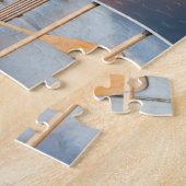 Kano op het meer bij zonsondergang in Canada Legpuzzel (Zijkant)