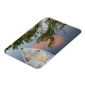 Kano op het meer bij zonsondergang in Canada Magneet (Linkerzijde)