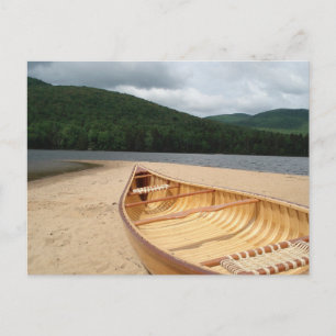 Kano op het strand Briefkaart