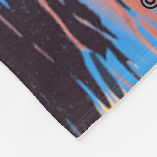 Kano op zonsondergang meer gooien deken (Hoek)