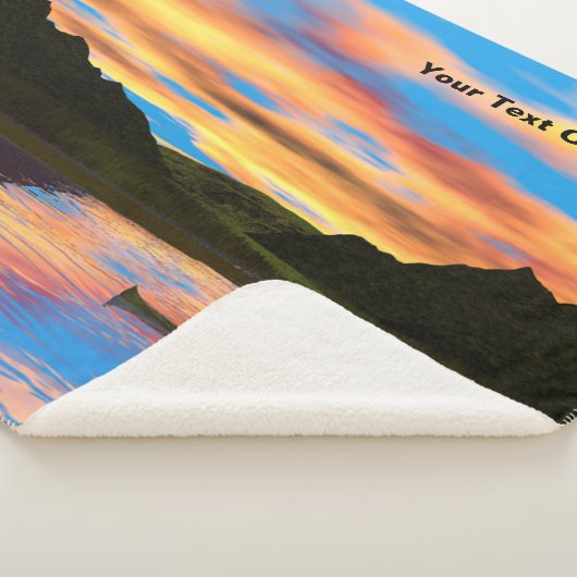 Kano op zonsondergang meer gooien deken (3/4)