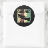 Kano Paddle peddelen kanovaarder kajak kajakken Ronde Sticker (Tas)