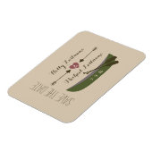 Kano + pijlen met hart sparen de datum magneet (Linkerzijde)