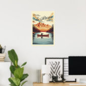 Kano Reis op Rustig Water Poster (Thuiskantoor)