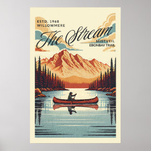 Kano Reis op Rustig Water Poster
