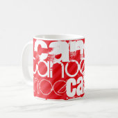 kano; Scarlet Red Stripes Koffiemok (Voorkant links)