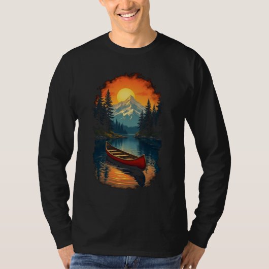 Kano Splash Adventure - Retro Lake Sunset T-shirt (Voorkant)