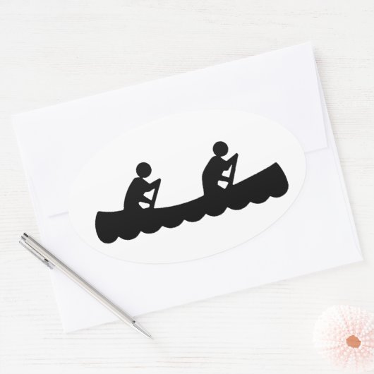 Kano Stick Man Logo Ovale Sticker (Envelop)