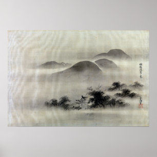 Kano Tsunenobu Temple Poster