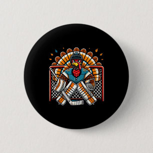 Kano turkey ijshockey doelman jeugd jongens T Ronde Button 5,7 Cm