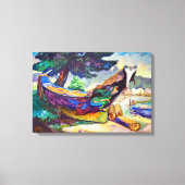 kano uit de indiaanse oorlog | Emily Carr | Canvas Afdruk (Voorkant)
