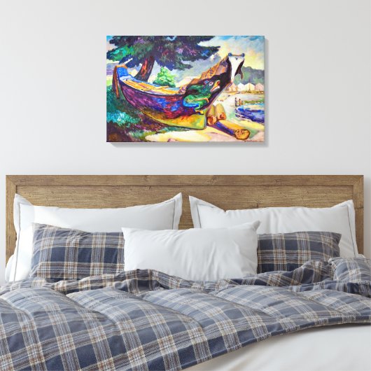 kano uit de indiaanse oorlog | Emily Carr | Canvas Afdruk (Insitu (Slaapkamer))