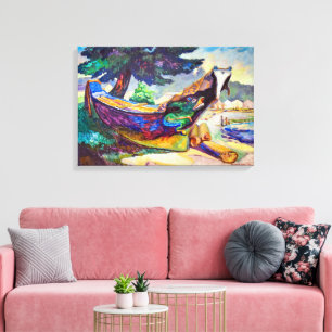 kano uit de indiaanse oorlog   Emily Carr   Canvas Afdruk