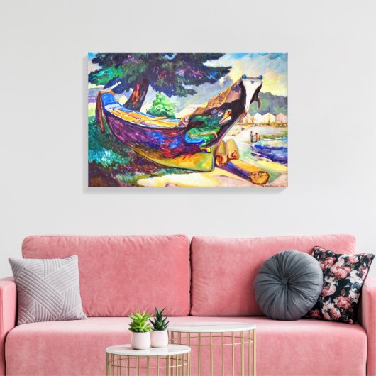 kano uit de indiaanse oorlog | Emily Carr | Canvas Afdruk (Insitu (Woonkamer))