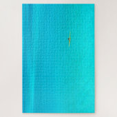 Kano van de buitenwijk in turquoise Bora lagoon Legpuzzel (Verticaal)