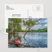 Kano Varend Op Table Rock Lake Dankkaart Briefkaart (Voorkant / Achterkant)