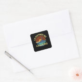 Kano Vrouw Ik zou liever kanoën Vierkante Sticker (Envelop)