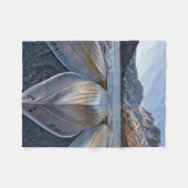 Kanoe bij het meer fleece deken (Voorkant (Horizontaal))