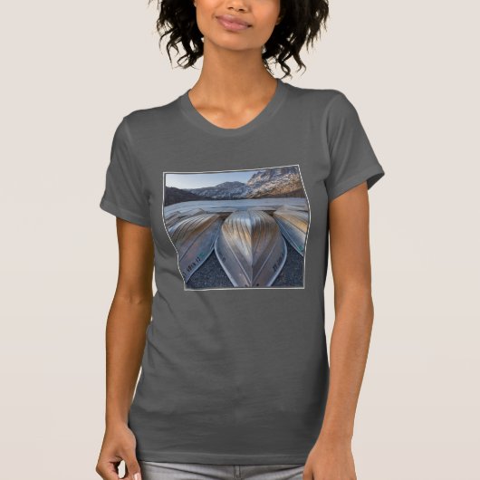 Kanoe bij het meer t-shirt (Voorkant)