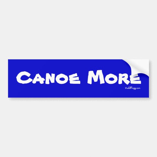 KANOE MEER Bumpersticker (Voorkant)