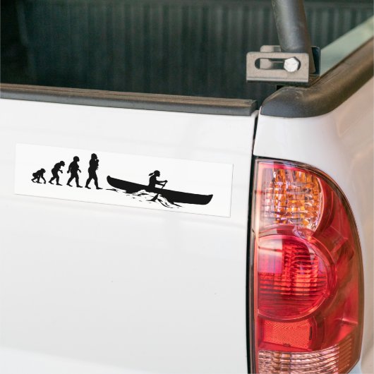 Kanoeën Bumpersticker (Op Truck)