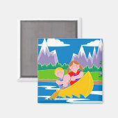 Kanoeën Magneet (Voorkant / Achterkant)