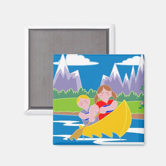 Kanoeën Magneet (Voorkant / Achterkant)