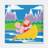 Kanoeën Magneet (Voorkant)