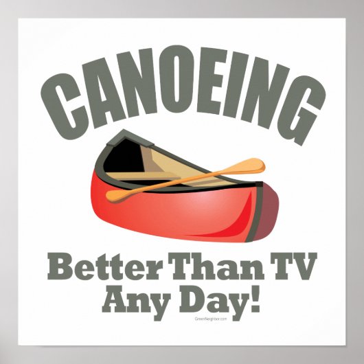 Kanoeën Poster (Voorkant)