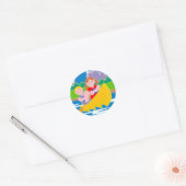 Kanoeën Ronde Sticker (Envelop)