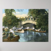 Kanoeing, Belle Isle, Detroit  Poster (Voorkant)