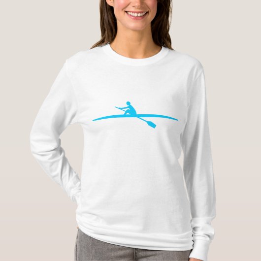Kanoeing - Sky Blue T-shirt (Voorkant)