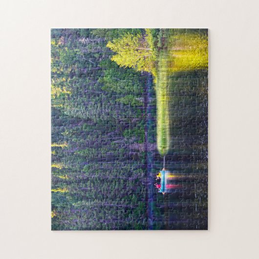 Kanoeings in Quebec Canada. Legpuzzel (Verticaal)