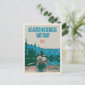 Kanoën Avontuur in Allagash Wilderness Waterway Briefkaart (Staand voorkant)