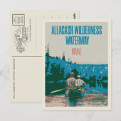 Kanoën Avontuur in Allagash Wilderness Waterway Briefkaart (Voorkant / Achterkant)